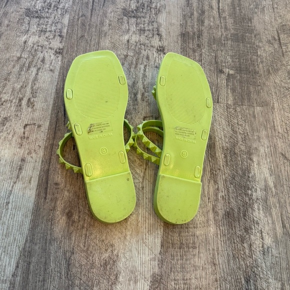 Steve Madden Skylar J Green Sandals with Studded Straps - Picture 8 of 8